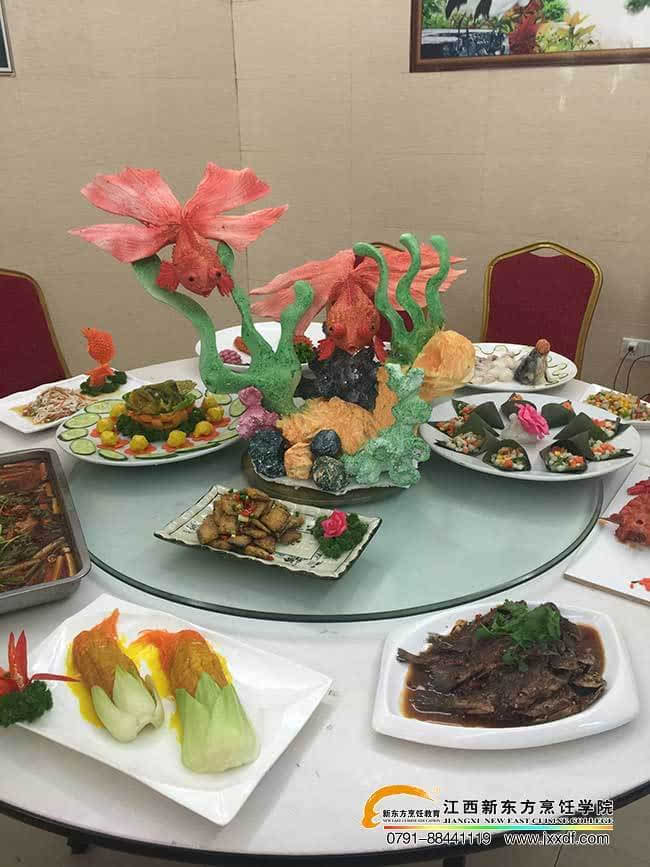 江西省新东方烹饪学校特色原料制作