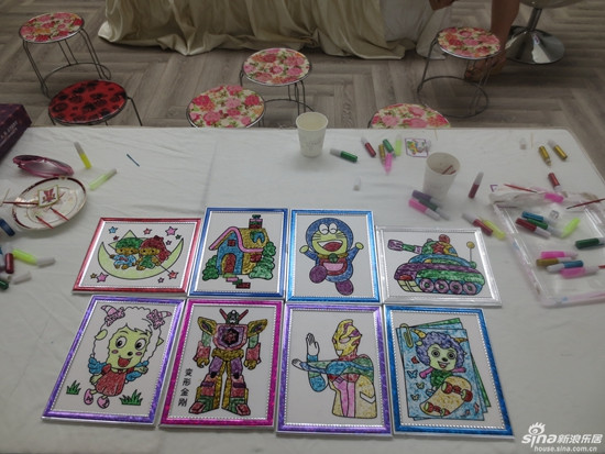 天洲视界城儿童绘画手工课堂嗨起来(组图)