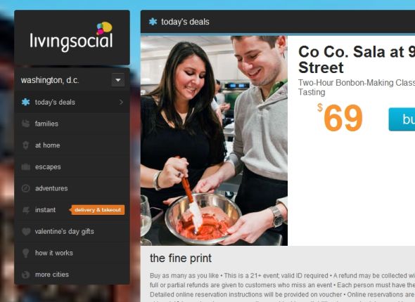 LivingSocial是团购巨头Groupon的最大竞争对手 LivingSocial是团购巨头Groupon的最大竞争对手