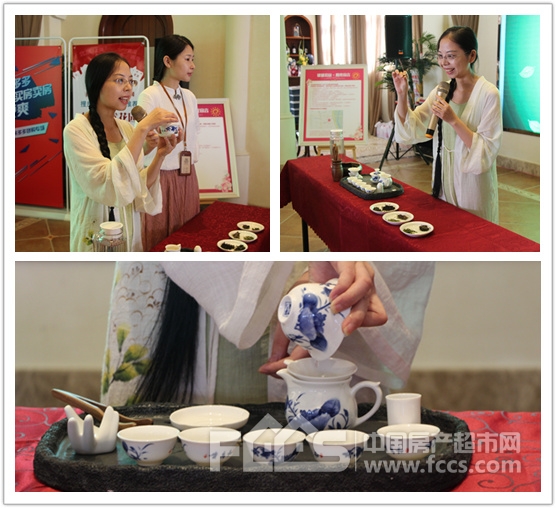 老师现场演示 佳源·优优花园暑期课堂之少儿茶道美学欢乐开课