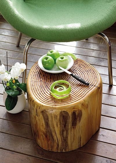 木桩家具 居家生活营造纯粹自然感