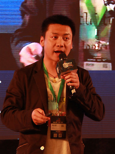 由创业邦杂志社主办的“创新中国2014春季赛”于3月26日-27日在上海举行。上图为上海家谐网络有限公司创始人。