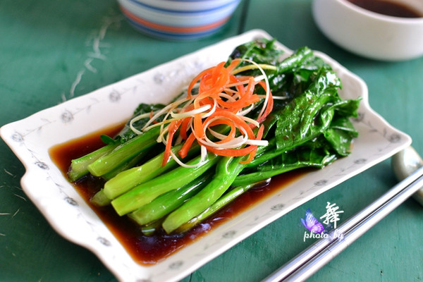 【厨艺课堂】小窍门做出好味不涩的蚝油芥蓝