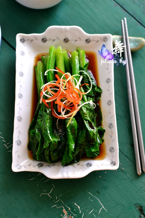 【厨艺课堂】小窍门做出好味不涩的蚝油芥蓝