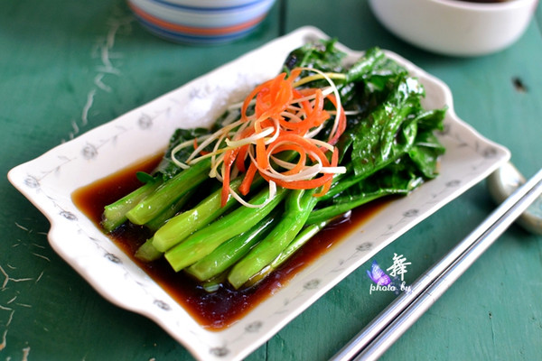 【厨艺课堂】小窍门做出好味不涩的蚝油芥蓝