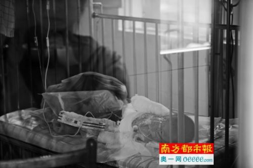 梅州一岁男童脱离母亲看管 跌入石灰池全身烧伤