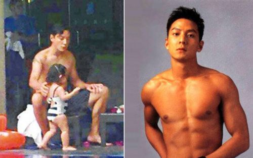 盘点电视上看不到的男神明星带娃