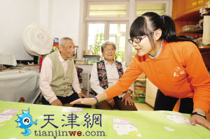 南开区:社区出资购买家政服务 服务于高龄老人